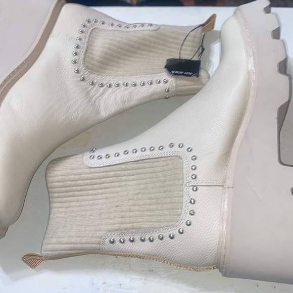 Dolce Vita Womens Hoven Leather Studded Chelsea Boots - Picture 9 of 14